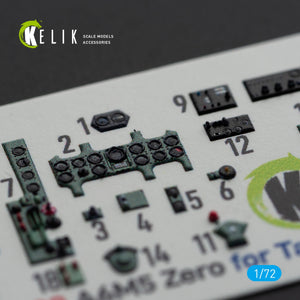 KELIK K72099 A6M5 Zero - décalcomanies 3D intérieures pour maquette Tamiya au 1/72 – image 4
