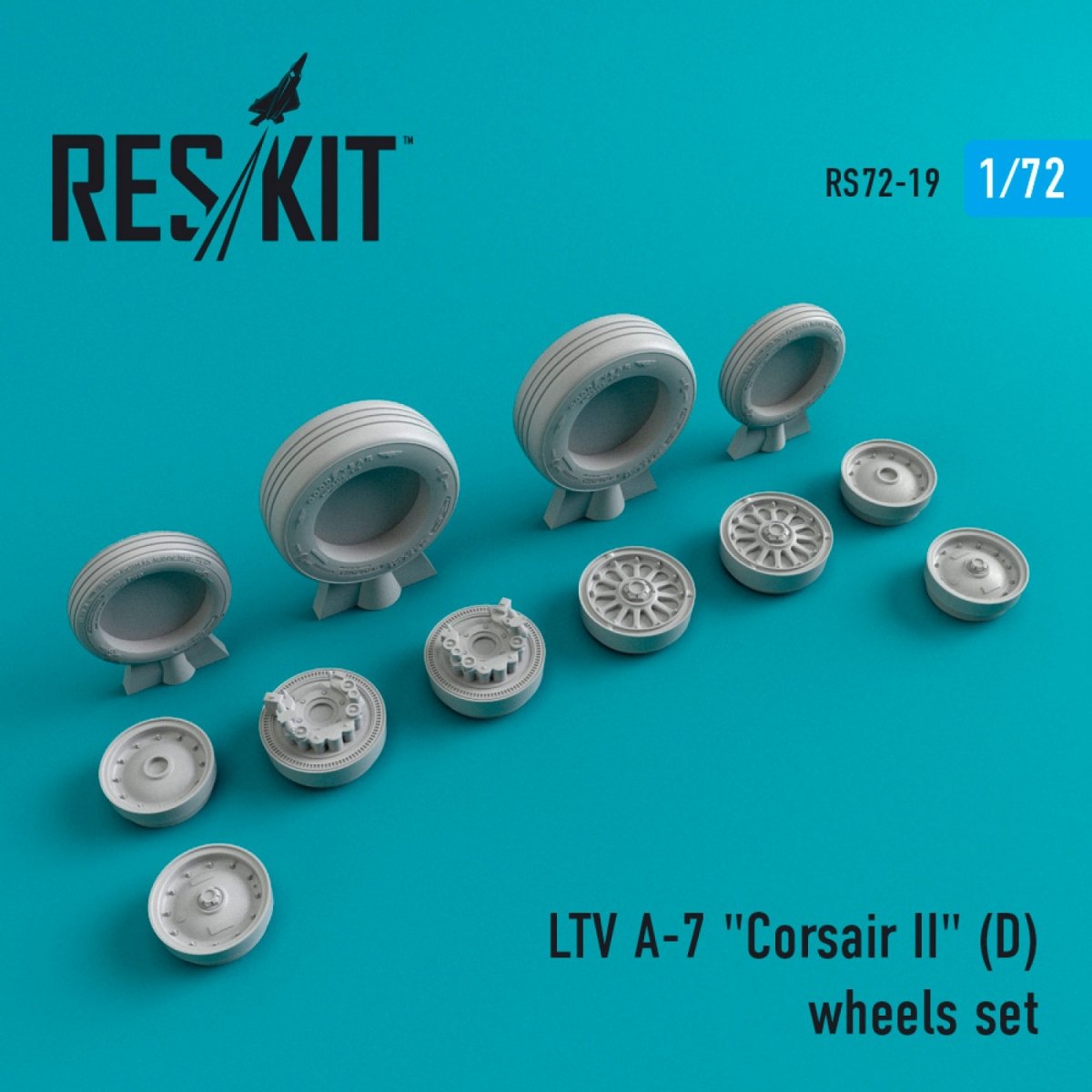 RESKIT RS72-0019 A-7D "CORSAIR II" WHEELS SET 1/72