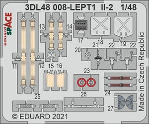 Eduard 3DL48008 Il-2 SPACE 1/48 for ZVEZDA 1/48 – immagine 2