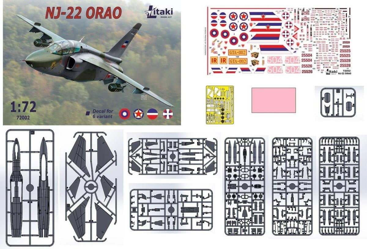 Litaki 72002 NJ-22 ORAO avion d&amp;#39;attaque biplace 1/72 – image 2