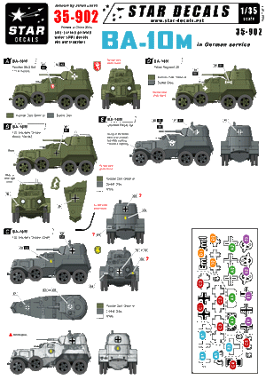 Star Decals 35-902 BA-10M in German service 1/35