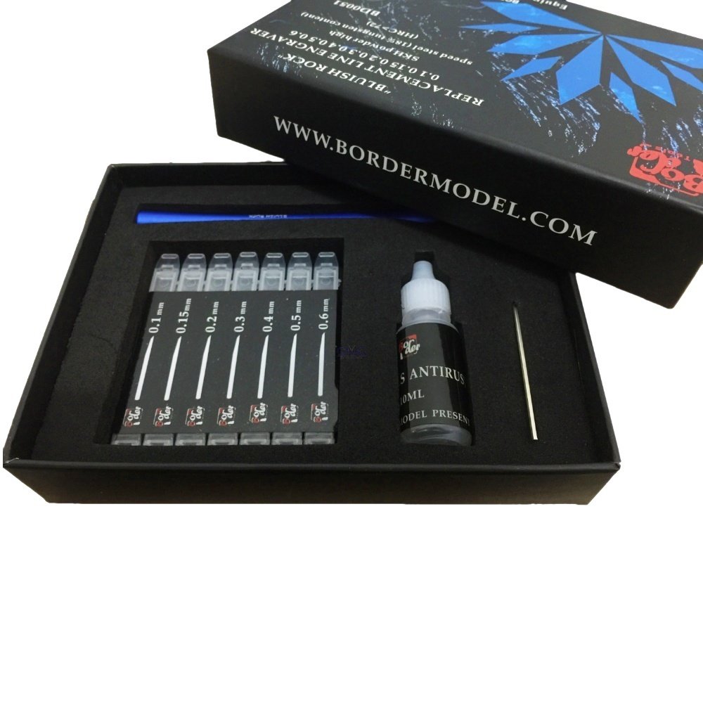 Border Model BD0051 Replacement Line Engraver - SET Blue