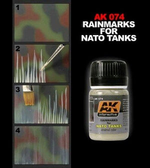 AK Interactive AK074 Rain Marks For Nato Tanks 35ml – zdjęcie 2