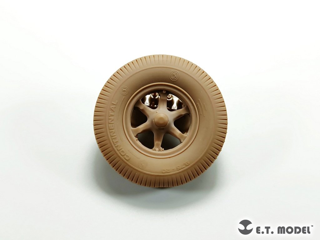 E.T. Model P35-132 WWII German Sd.Kfz.7(8t) Sagged Front Wheels &amp;amp; Spare Wheel Type.1 for Dragon / Trumpeter kit 1/35 – immagine 4