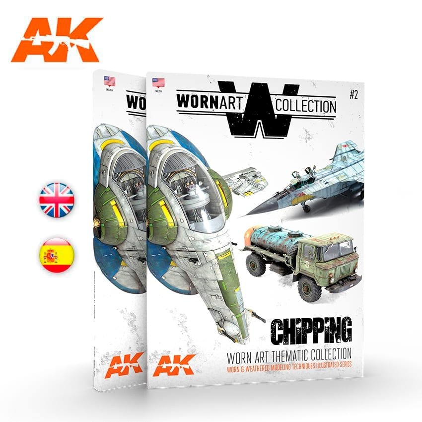 AK Interactive AK4903 COLLECTION D'ART USÉ 02 – ÉCAILLAGE