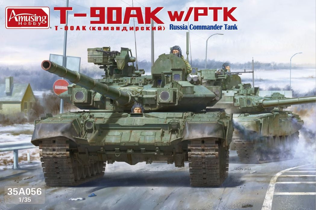 Amusing Hobby 35A056 T-90AK avec PTK Russian Commander Tank 1/35