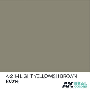 AK Interactive RC314 A-21M LIGHT YELLOWISH BROWN 10ML – zdjęcie 2