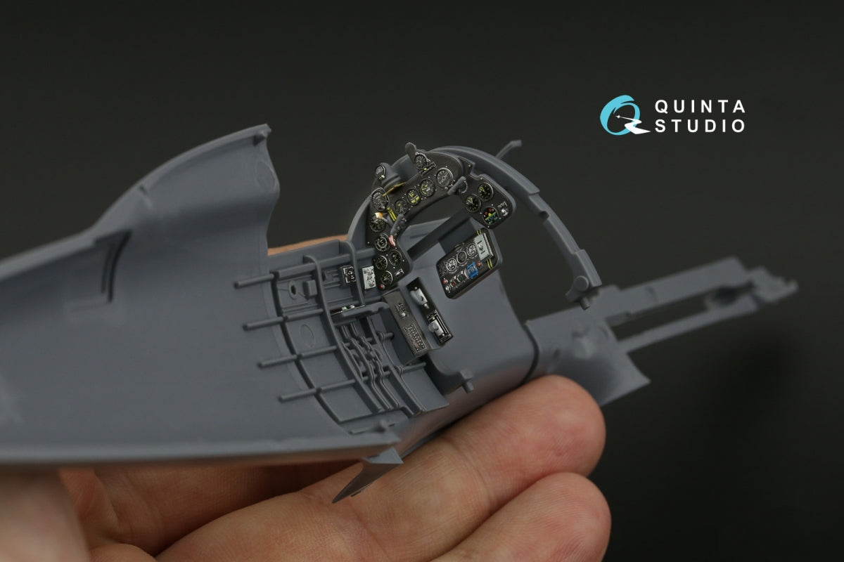 Quinta Studio QD32202 Macchi MC.202 Folgore Late Intérieur imprimé en 3D et coloré sur papier décalque (Italeri) 1/32  – image 5