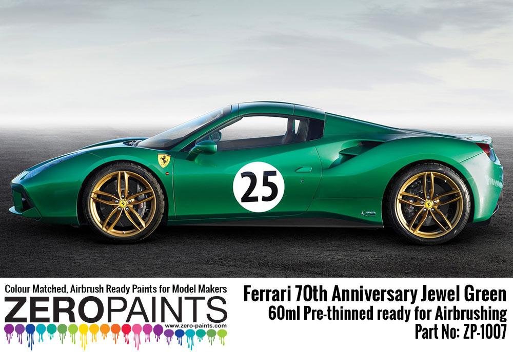 Zero Paints ZP-1007-J Jewel Green - Ferrari 70th Anniversary Paint 60ml – image 2