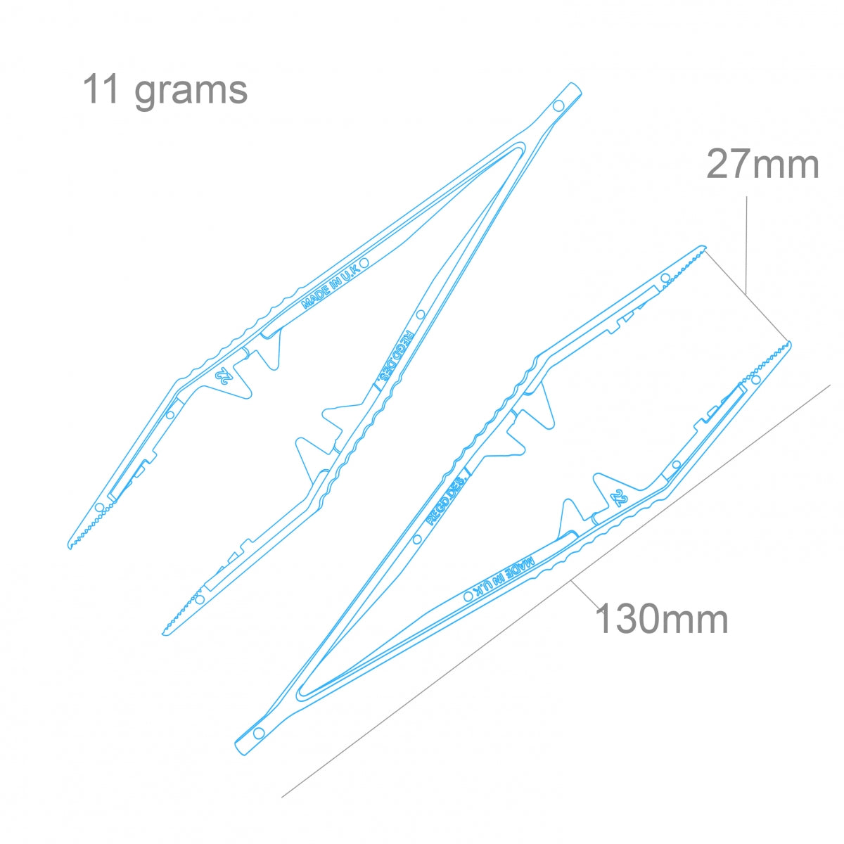 Modelcraft PTW1150-2 Plastic Tweezers x 2 – zdjęcie 2