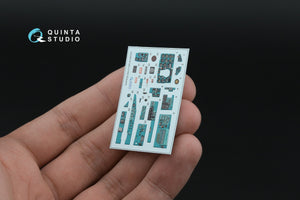 Quinta Studio QD+48576 MiG-21SM Fishbed-J 3D-Printed &amp;amp; coloured Interior on decal paper (Eduard) (with 3D-printed resin parts) 1/48 – immagine 4