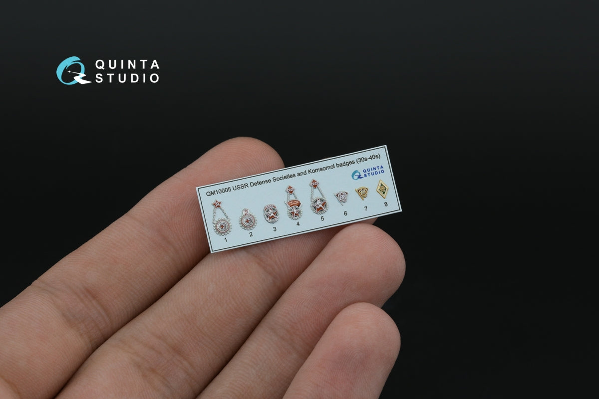 Quinta Studio QM10005 USSR Defense Societies and Komsomol badges (1930s-1940s) 1/10 – image 3