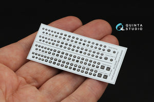 Quinta Studio QD48539 US WWII Cockpit instrument gauges 3D-Printed &amp;amp; coloured Interior on decal paper (All Kits) 1/48 – zdjęcie 3