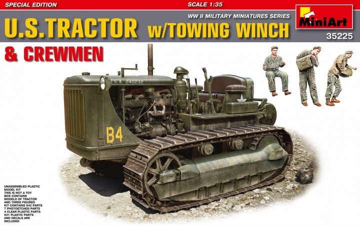 MiniArt 35225 US Tractor w/Towing Winch Crewmen