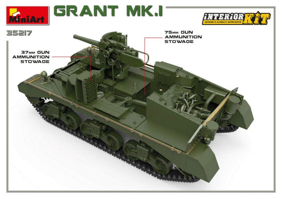MiniArt 35217 Grant Mk.I w/interior 1/35 – image 20