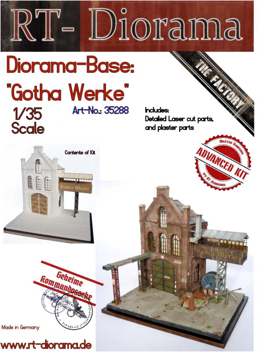 RT-Diorama 35288 Diorama-Base : &amp;quot;Gohta Werke&amp;quot; 1/35
