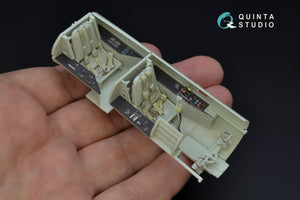 Quinta Studio QD32074 Me 262B1a/U-1 3D-Printed &amp;amp; coloured Interior on decal paper (Revell) 1/32 – immagine 7