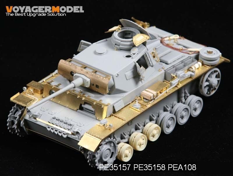 Maquette Voyager PE35157 Pz.KPfw. III Ausf J de la Seconde Guerre mondiale (pour DRAGON 6394) 1/35 – image 2