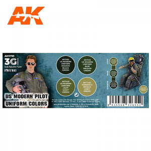 AK Interactive AK11761 US MODERN PILOT UNIFORM COLORS 4x17 ml – Bild 2