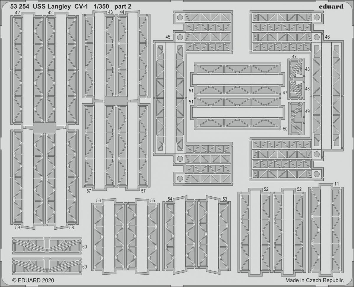 Eduard 53254 USS Langley CV-1 1/350 TRUMPETER – image 2