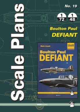 MMP Books 78746 Plans à l&amp;#39;échelle n° 19 Boulton Paul Defiant FR