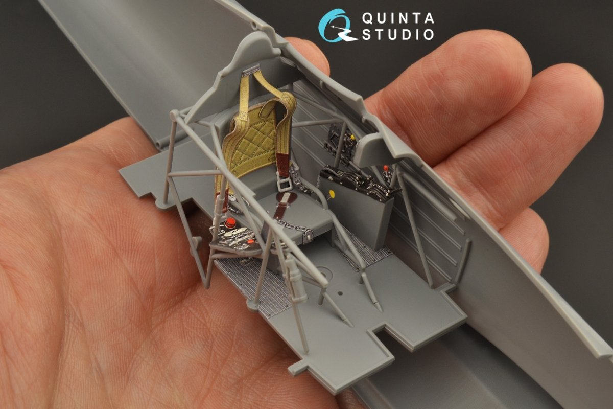 Quinta Studio QD32104 Fiat CR.42 3D-Printed &amp;amp; coloured Interior on decal paper (ICM) 1/32 – immagine 6
