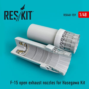 RESKIT RSU48-0159 F-15 open exhaust nozzles for Hasegawa kit 1/48