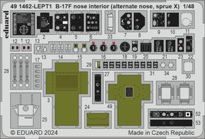 Eduard BIG49426 B-17F regular nose PART I EDUARD 1/48 – immagine 3
