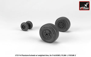 Armory Models AW72330 F-4 Phantom-II wheels w/ weighted tires, late 1/72 – immagine 2