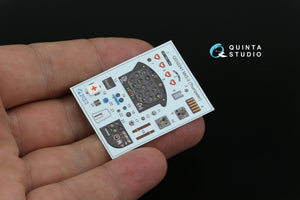 Quinta Studio QD+32241 MiG-3 3D-Printed &amp;amp; coloured Interior on decal paper (Trumpeter) (with 3D-printed resin parts) 1/32 – immagine 6