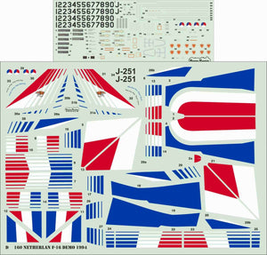 ModelMaker Decals D48160 Dutch F-16 Demo 1994 1/48 – immagine 2