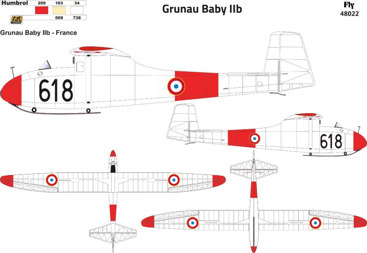 Fly 48022 Grunau Baby IIb France 1 1/48 – immagine 3