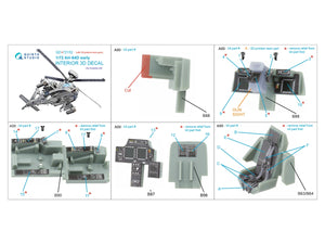 Quinta Studio QD+72152 AH-64D early 3D-Printed coloured Interior on decal paper (Academy)(with 3D-printed resin part) 1/72 – immagine 2