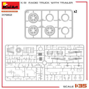 Miniart 37062 K-51 RADIO TRUCK WITH TRAILER 1/35 – Bild 8