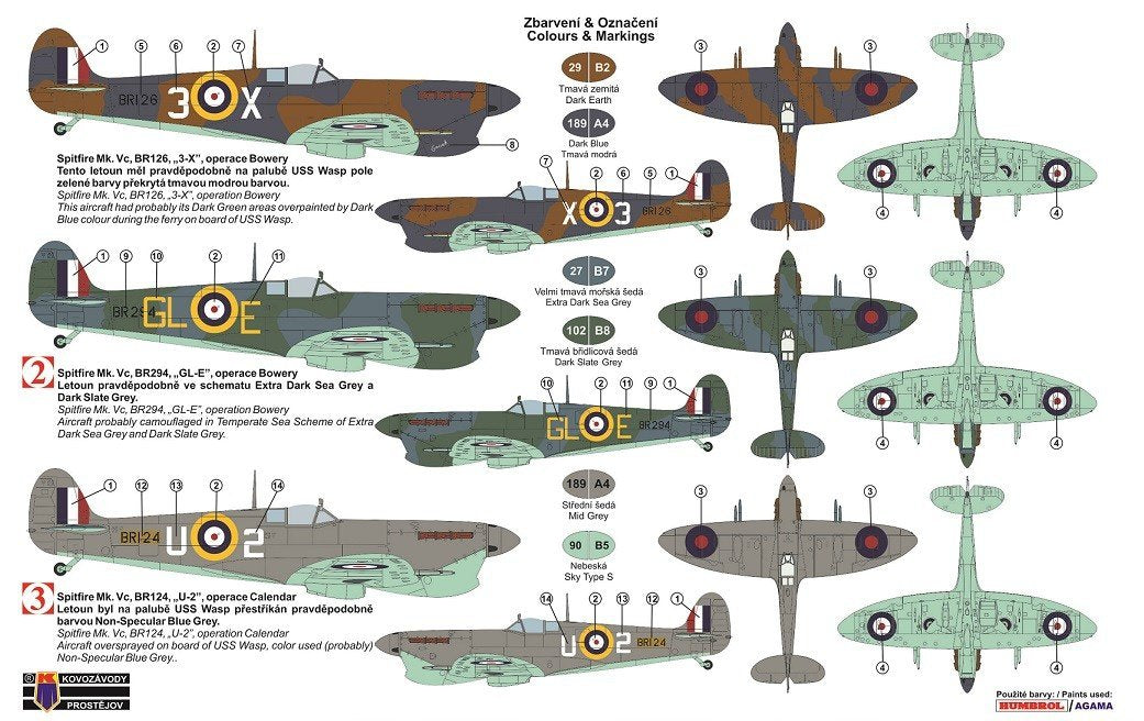 Kozavody Prostejov KPM0121 Spitfire Mk.Vc Four Barrels over Malta 1/72 – Bild 2