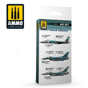 AMMO of Mig Jimenez 7235 USAF AGGRESSORS BLUE COLORS SET 6x17ml – zdjęcie 2