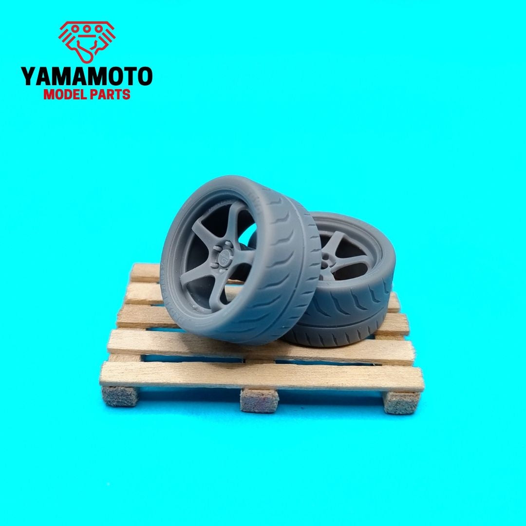 Yamamoto YMPRIM21 Advan Racing GT 4 18&amp;quot; + Tyres 1/24 – immagine 3
