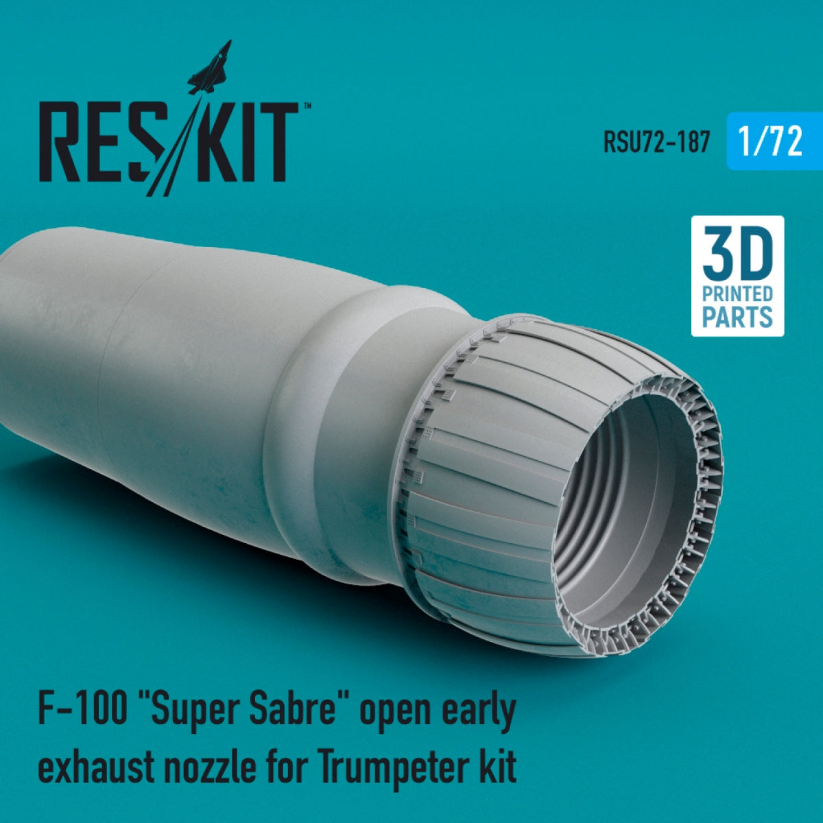 RESKIT RSU72-0187 F-100 &amp;quot;SUPER SABRE&amp;quot; OPEN EARLY EXHAUST NOZZLE FOR TRUMPETER KIT 1/72
