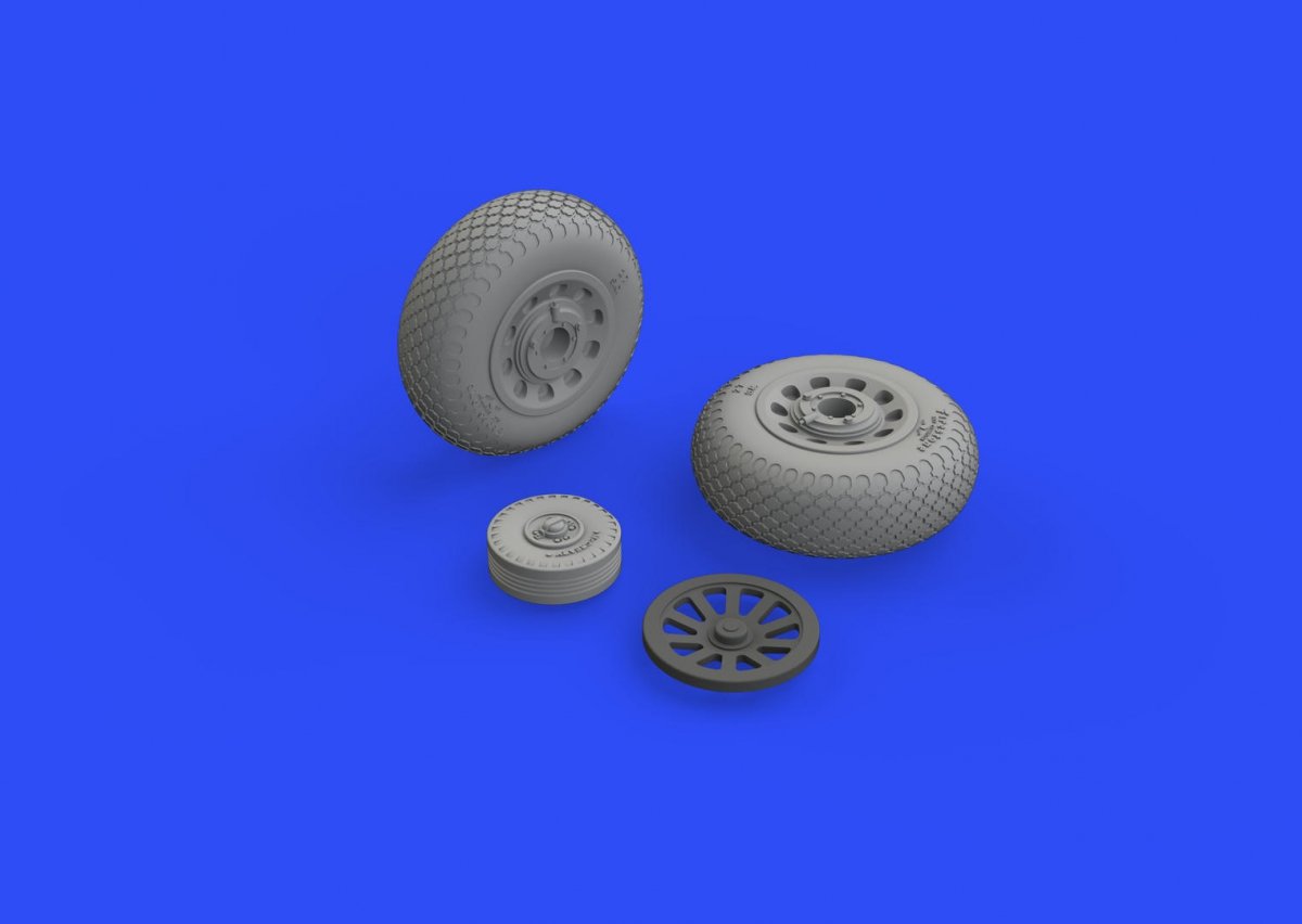 Eduard 648504 P-51D wheels cross tread 1/48 EDUARD – Bild 2
