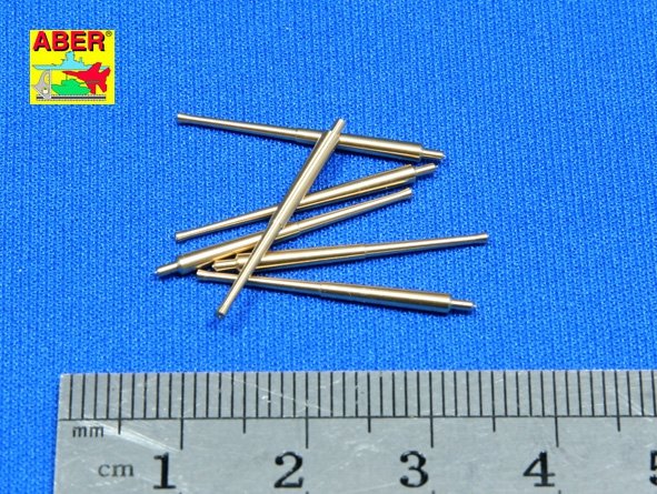 Aber 350L-10 Set of 6 pcs 155 mm barrels for Japanese ships Yamato and Musashi 1/350 – immagine 2