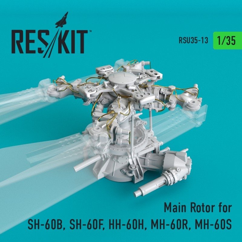 RESKIT RSU35-0013 Main Rotor for SH-60B, SH-60F, HH-60H, MH-60R, MH-60S 1/35