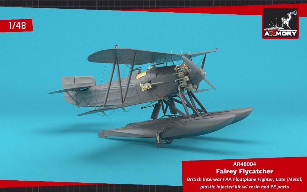 Armory Models 48004 Fairey Flycatcher British Interwar FAA Floatplane Fighter, Late (Metal) 1/48 – imagen 16