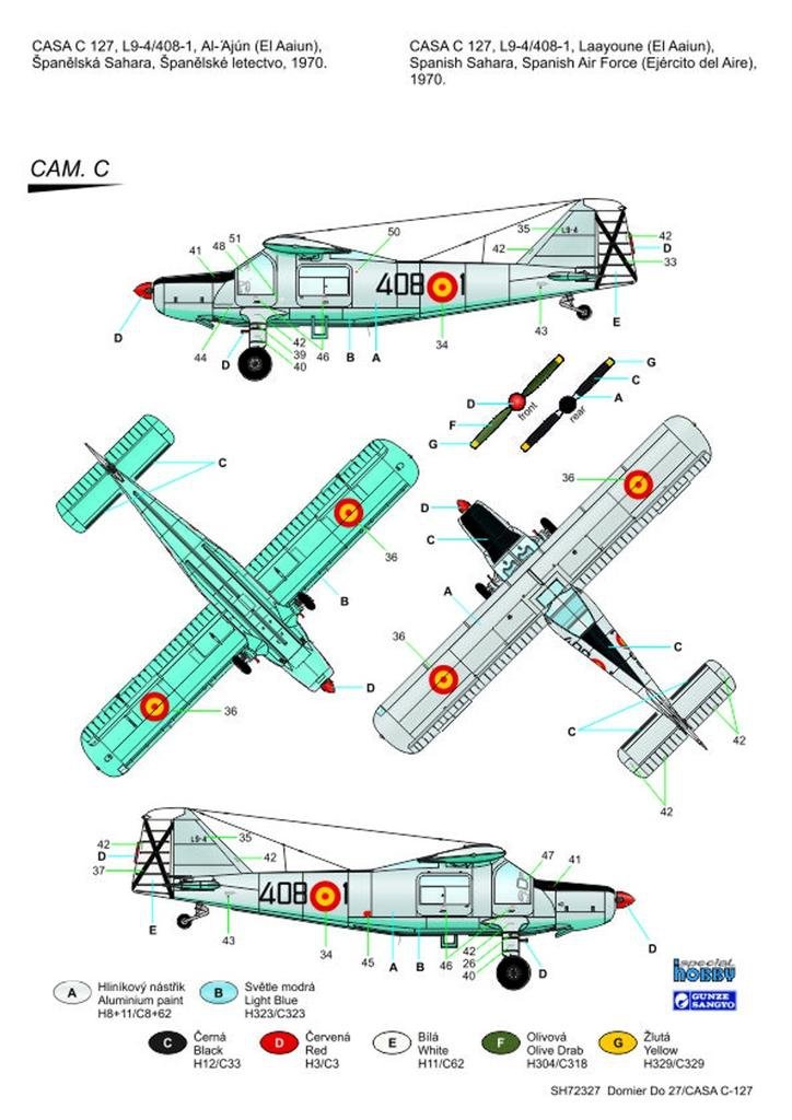 Special Hobby 72327 Dornier Do 27 Service allemand, espagnol et belge 1/72 – image 4