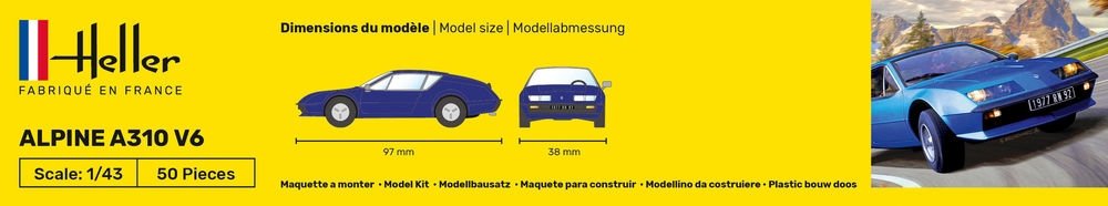 Heller 80146 Alpine A310 V6 1/43 – immagine 4
