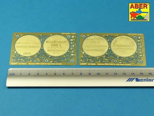 Aber 16158A German WW II 20L Jerry Can closings &amp;amp; 200L fuel drum covers (choice A) 1/16