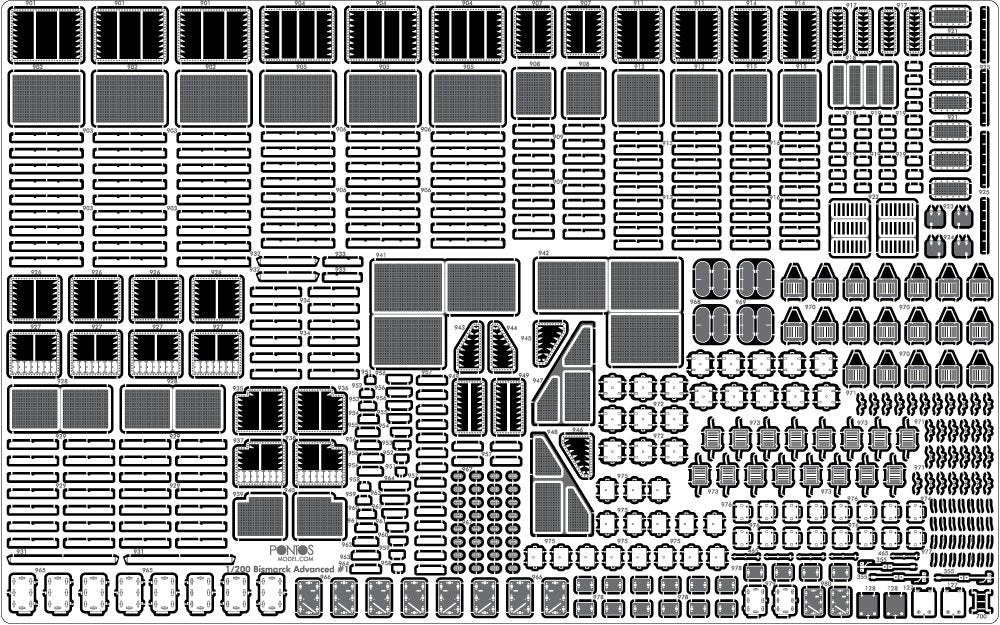 Pontos 27001F1 BISMARCK 1941 Detail Up Set Advanced 1/200 – Bild 8