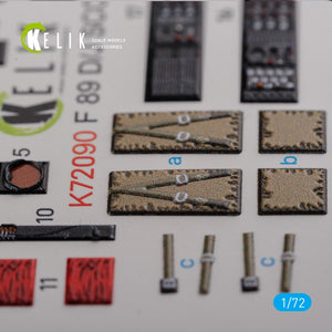 KELIK K72090 F-89 D/J Scorpion interior 3D decals for Revell kit 1/72 – zdjęcie 7