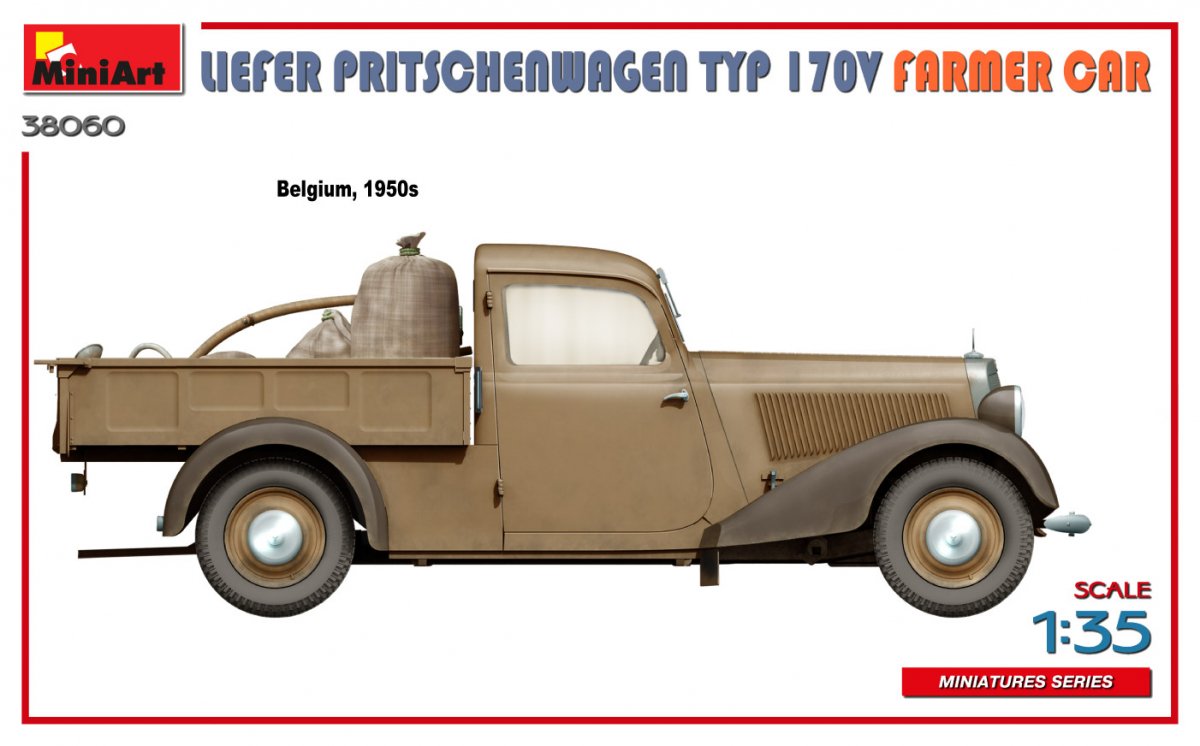 MiniArt 38060 LIEFER PRITSCHENWAGEN TYP 170V FARMER CAR 1/35 – zdjęcie 14