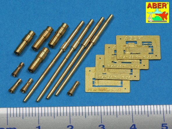 Aber 35L-087 Ensemble de 4 canons de canon allemands de 2 cm L/65 pour Flakvierling 38 (1/35) – image 2