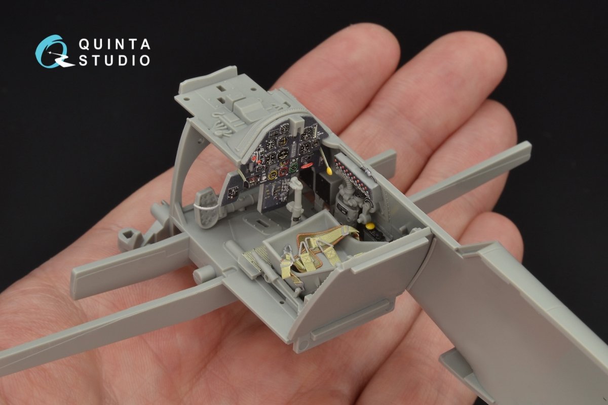 Quinta Studio QD32053 Bf 109E-4 3D-Printed &amp;amp; coloured Interior on decal paper (for Cyber-hobby/Dragon kit) 1/32 – zdjęcie 5